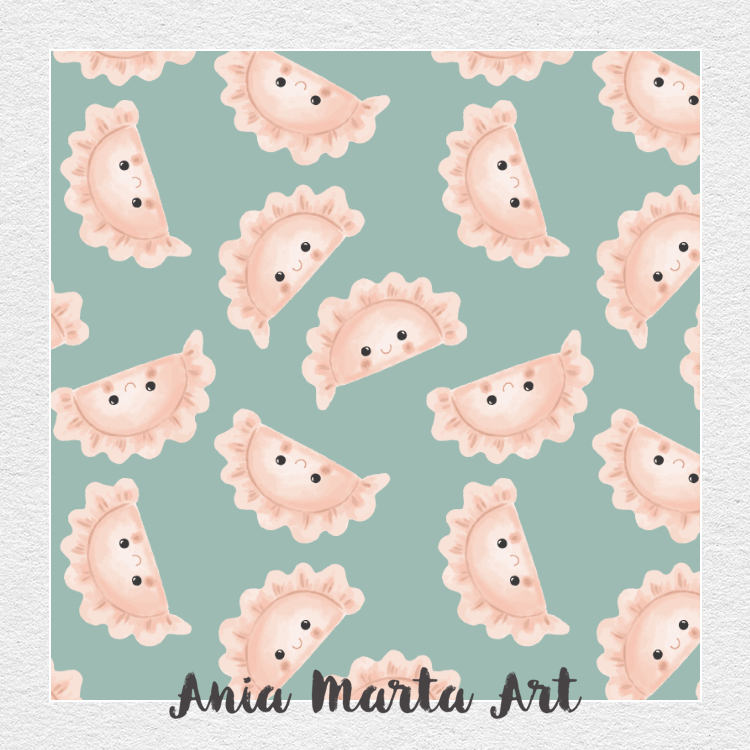 pierogi, Polish dish by Ania Marta Art